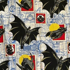 Vintage 1992 DC Comics Batman Flat Sheet - Twin Size